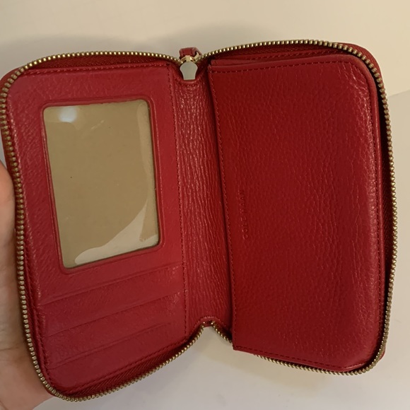 Cole Haan red leather wallet - Picture 2 of 2